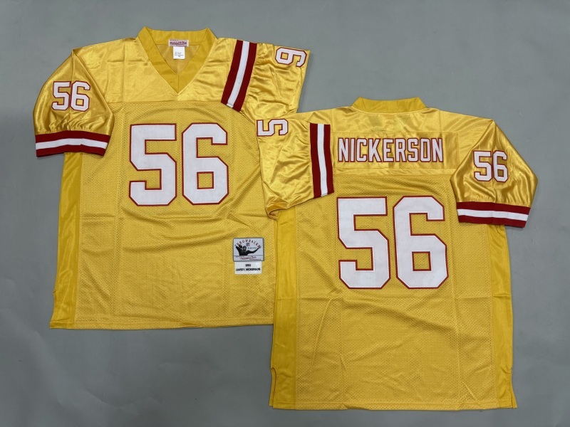 Men 2025 Tampa Bay Buccaneers #56 Nickerson yellow Throwback Limited NFL Jersey style 001->indianapolis colts->NFL Jersey